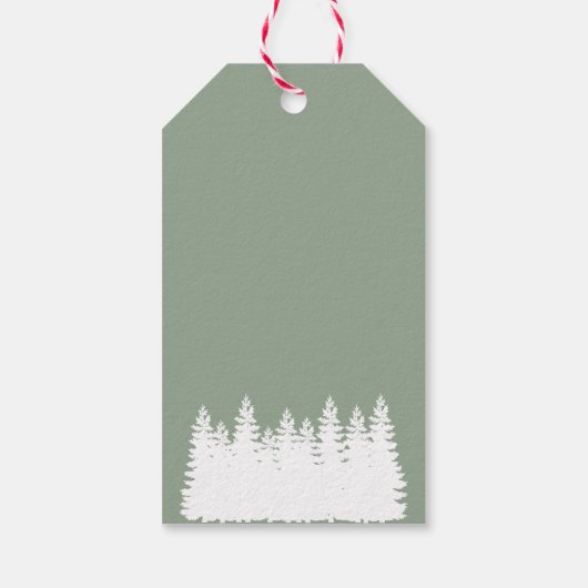 Kerstboom Cadeaulabel (Achterkant)