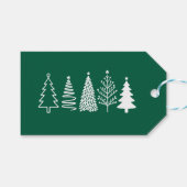 kerstboom cadeaulabel (Voorkant (Horizontaal))