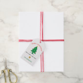 kerstboom cadeaulabel (Met Touw)
