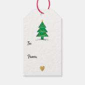 kerstboom cadeaulabel (Achterkant)