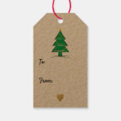 kerstboom cadeaulabel (Achterkant)