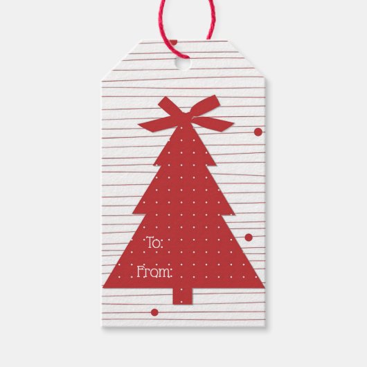 Kerstboom Cadeaulabel (Voorkant)