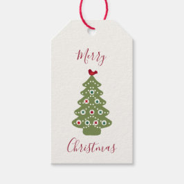kerstboom cadeaulabel