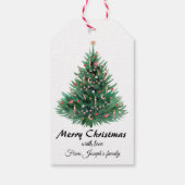 kerstboom cadeaulabel (Achterkant)