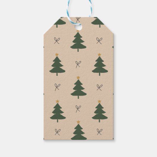Kerstboom Cadeaulabel (Voorkant)