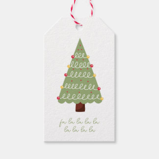 kerstboom cadeaulabel