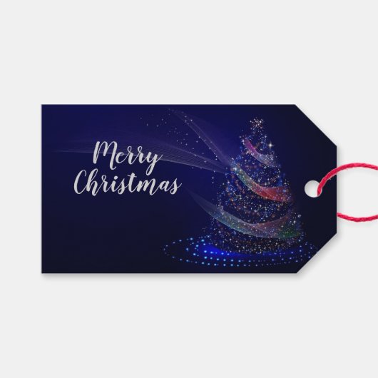 Kerstboom Cadeaulabel (Voorkant (Horizontaal))