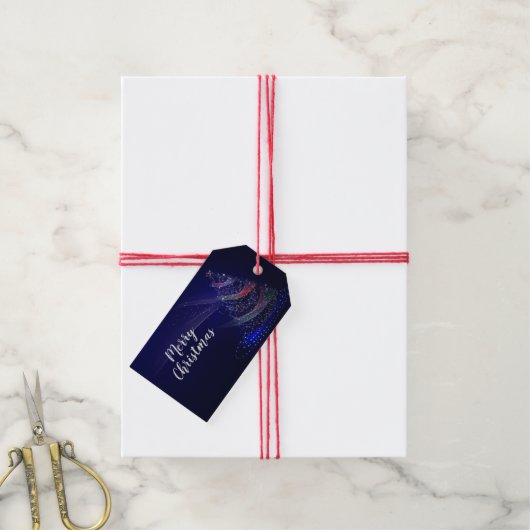 Kerstboom Cadeaulabel (Met Touw)