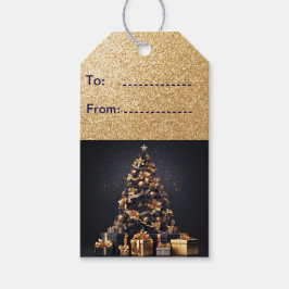 kerstboom cadeaulabel
