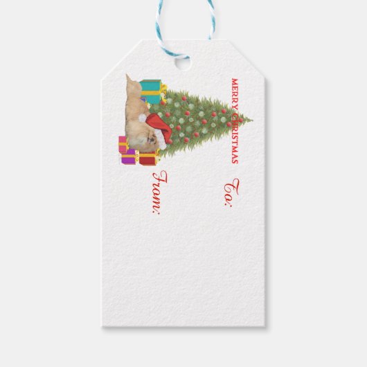 Kerstboom Cadeaulabel (Voorkant)