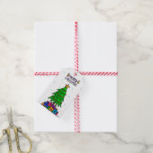 kerstboom cadeaulabel (Met Touw)