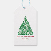kerstboom cadeaulabel (Voorkant)