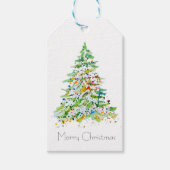 Kerstboom Cadeaulabel (Voorkant)