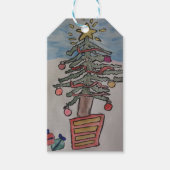 kerstboom cadeaulabel (Voorkant)