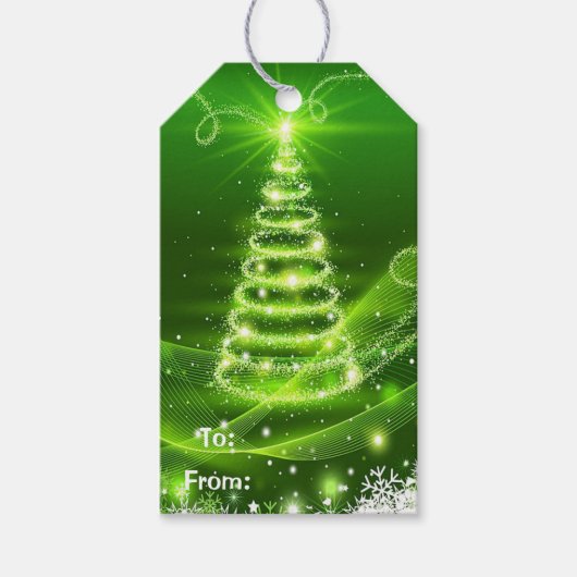 kerstboom cadeaulabel (Voorkant)