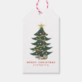 kerstboom cadeaulabel (Voorkant)