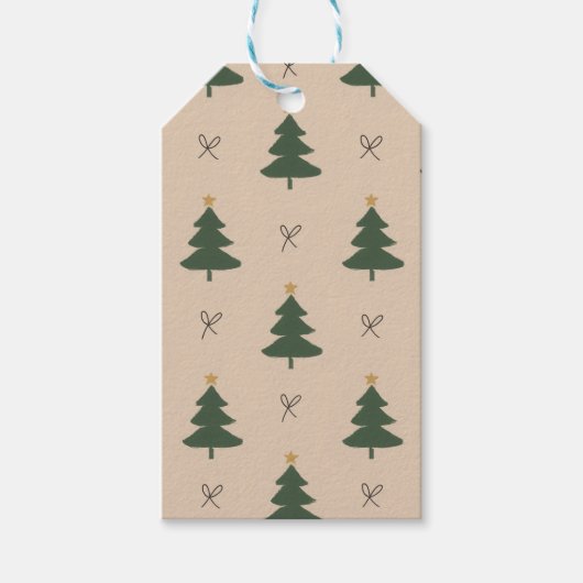 Kerstboom Cadeaulabel (Voorkant)