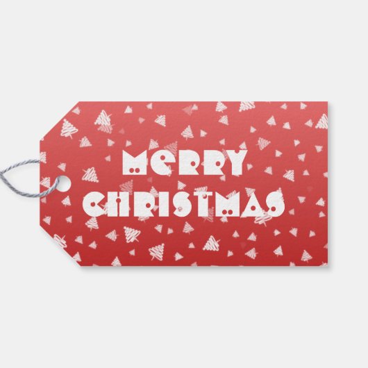 kerstboom cadeaulabel (Achterkant Horizontaal)