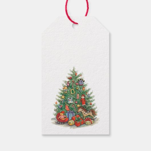kerstboom cadeaulabel (Achterkant)