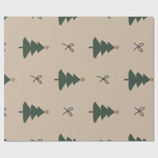Kerstboom Cadeaupapier (Vlak)