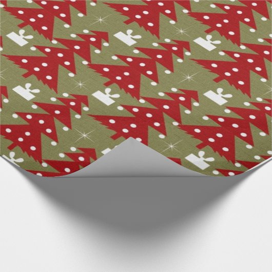 Kerstboom  cadeaupapier (Hoek)