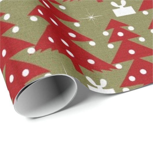 Kerstboom  cadeaupapier (Rol Hoek)