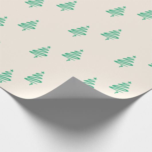 kerstboom cadeaupapier (Hoek)