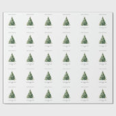 Kerstboom Cadeaupapier (Vlak)