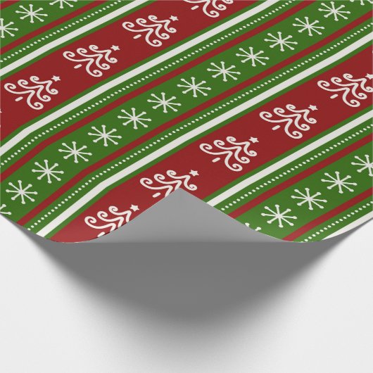 kerstboom cadeaupapier (Hoek)