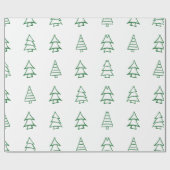kerstboom cadeaupapier (Vlak)