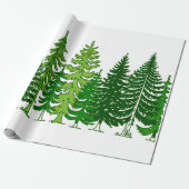 kerstboom cadeaupapier (Uitgerold)