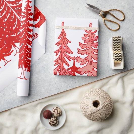 kerstboom cadeaupapier (Crafts)