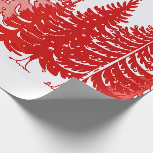 kerstboom cadeaupapier (Hoek)