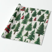 kerstboom cadeaupapier (Uitgerold)
