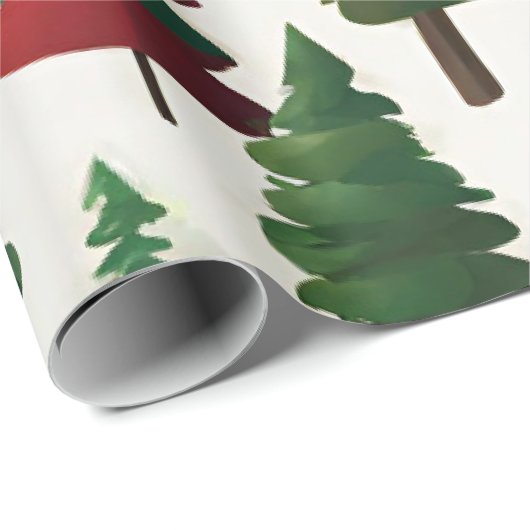 kerstboom cadeaupapier (Rol Hoek)
