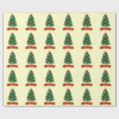 kerstboom cadeaupapier (Vlak)