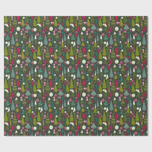 Kerstboom Cadeaupapier (Vlak)