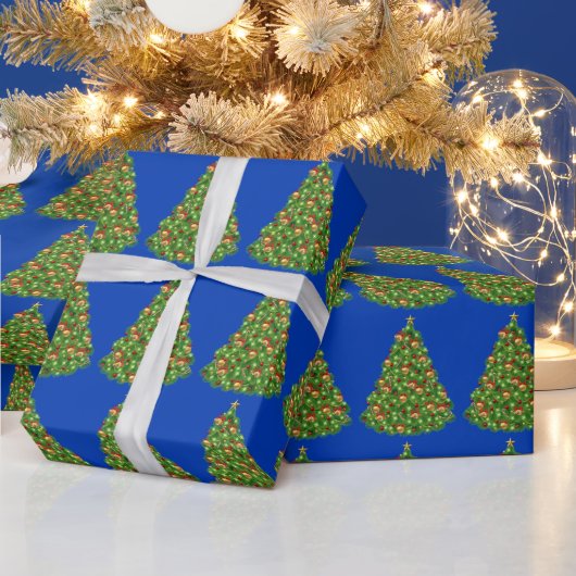 kerstboom cadeaupapier (Feestdagen)