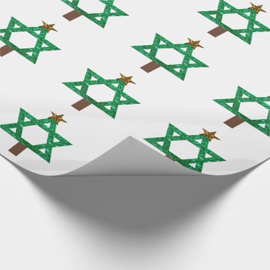 kerstboom cadeaupapier (Hoek)