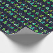 kerstboom cadeaupapier (Hoek)