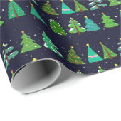 kerstboom cadeaupapier (Rol Hoek)