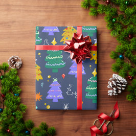 kerstboom cadeaupapier