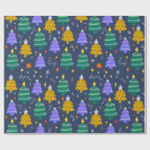 kerstboom cadeaupapier (Vlak)