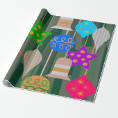 kerstboom cadeaupapier (Uitgerold)