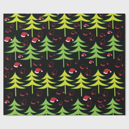 kerstboom cadeaupapier (Vlak)