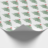 kerstboom cadeaupapier (Hoek)