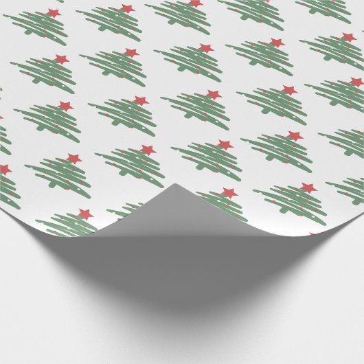 kerstboom cadeaupapier (Hoek)