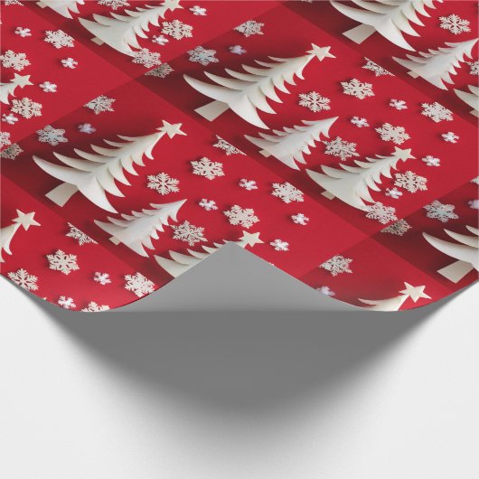 kerstboom cadeaupapier (Hoek)