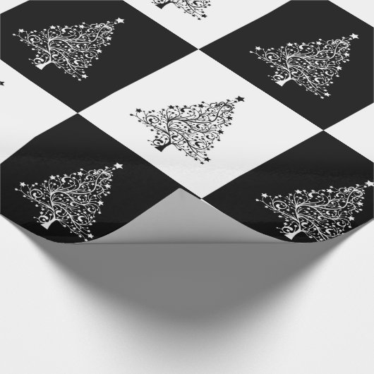 kerstboom cadeaupapier (Hoek)