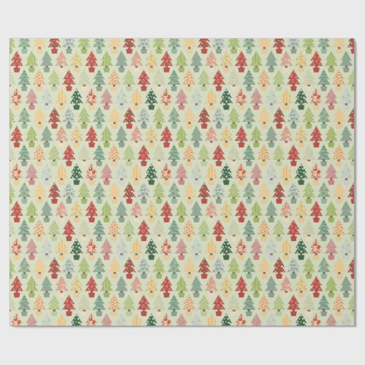 kerstboom cadeaupapier (Vlak)